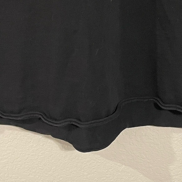 Hudson Revolve Women T-Shirt Mini Dress Medium Black 100% Cotton Distressed - Picture 8 of 17